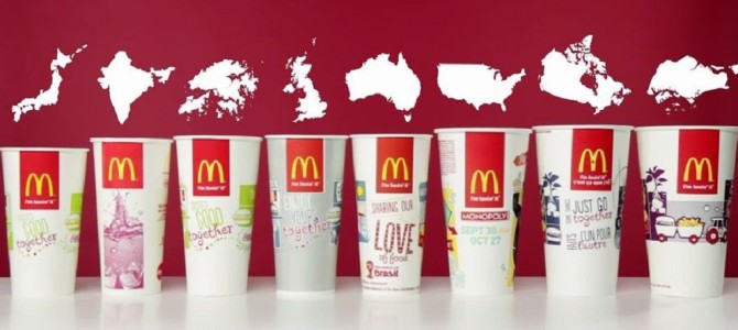世界のマクドナルドのカップのサイズを比べてみた!(^^)!