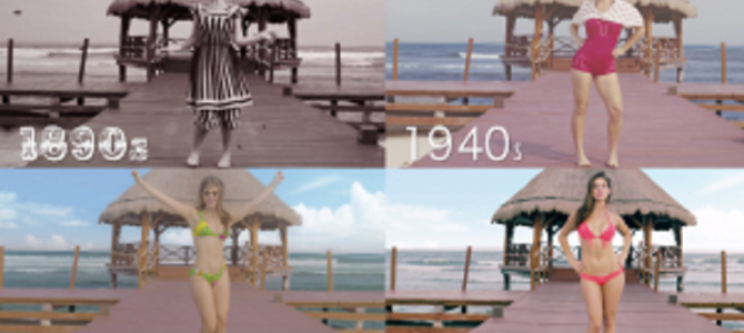 女性水着125年の変遷！時代と共に面積がどんどん小さくなっている！？
