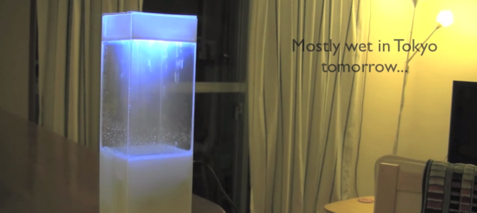 小さな箱で外の天気をリアルに再現！直感的に天気がわかるインテリア「tempescope」が素晴らしい！