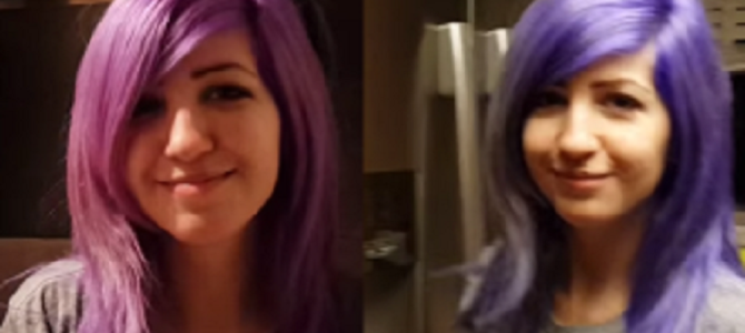 何色に見える？髪の色が変わって見える女の子の動画が話題に！