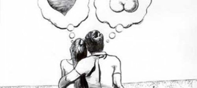 デート中に考えている事…男がおバカだと分かる、男女の違いを表した画像