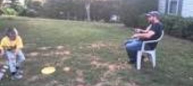 ボールを取りに行くのが面倒くさいパパが考えたトレーニング方法w