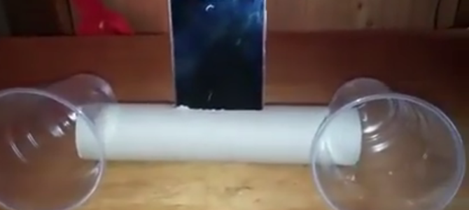 音質が良くなる！ペーパーの芯と使い捨てコップで作ったスマホ用スピーカーが素晴らしい！！