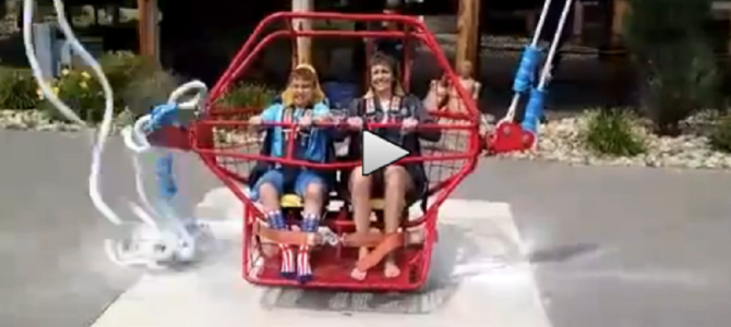 アトラクションも本当は危険が付き物。ゴムが切れた衝撃が凄い！！