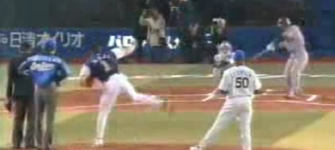 室伏広治、始球式で凄い投球フォームで時速131キロの豪速球！！