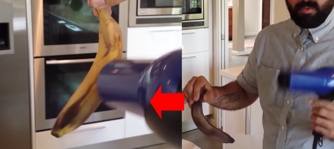 黒くなったバナナが黄色に戻る！？その簡単な方法映像がアップされ話題に！！