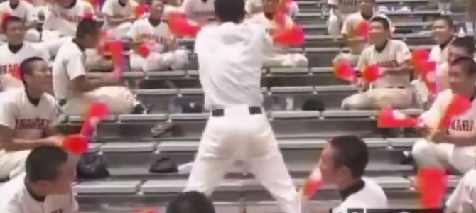 お尻をクイックイッ！高校野球の応援でキレッキレのダンスをする高校生ｗ
