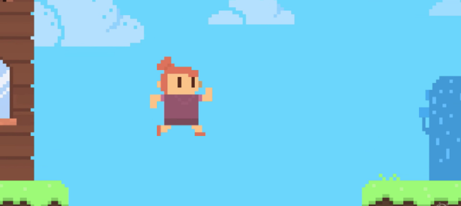 スーパーマリオ風のゲーム映像に、人生の色んな部分を教えてもらえる