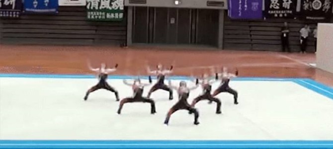 鹿児島実業新体操、2015年も「妖怪ウォッチ」で最高のパフォーマンス！！