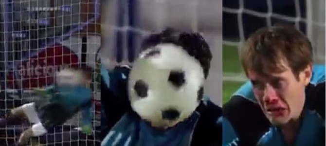 全てのボールを顔面でキャッチ。。ネタとしか思えない史上最悪のPK合戦