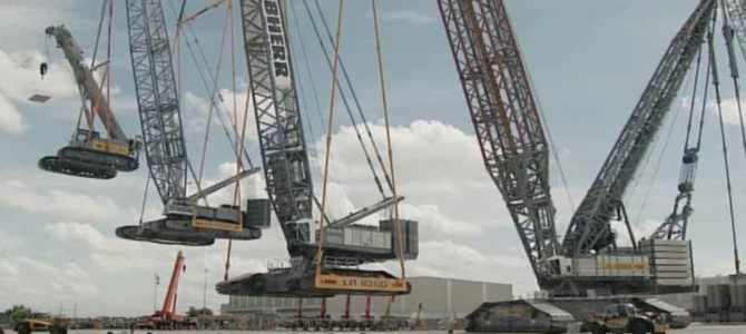 世界最大級の吊上げ能力を誇るクレーン車のプロモーションが凄い！