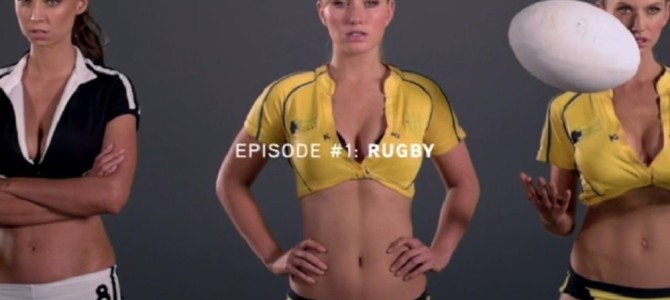 ラグビーのルールをセクシーに教えてくれる美女たちの映像に興奮必至！？
