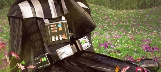 まるで女子！スターウォーズのキャラクター達が一時休戦してお花畑でティータイム