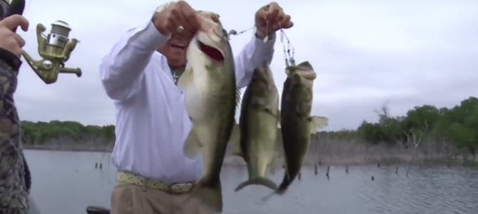 一度にブラックバスが3匹釣れた！驚異の仕掛けとは？