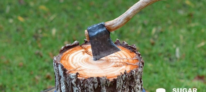 切り株や斧はおいしく食べられる！え？本当？