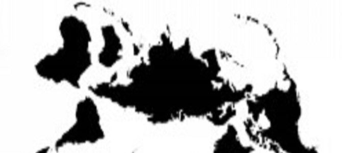 世界地図の各国をパーツにして描かれた十二支がすごい！