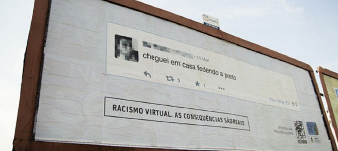 FBで差別発言した人の近所に、その発言を拡大した看板を立てるプロジェクト