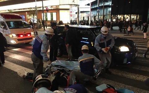 大阪・梅田でまた歩行者複数はねる事故
