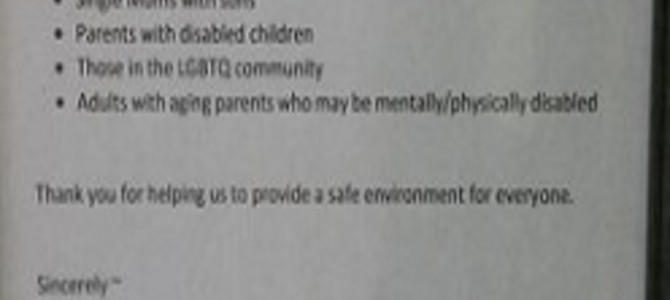 レストランの気配り溢れるトイレの貼り紙。ちょっとした心遣いに嬉しくなる