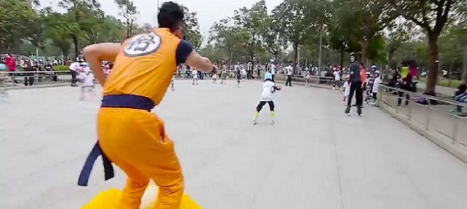 シュールだけど子供には大人気!台湾で筋斗雲に乗った孫悟空が目撃され話題に! シュールだけど子供には大人気!台湾で筋斗雲に乗った孫悟空が目撃され話題に!