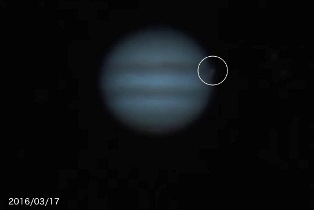 木星に300mクラスの小惑星衝突！その瞬間