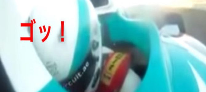 一般人がF1マシンの後部座席に乗ったらこうなる、、Gが凄すぎて首が！