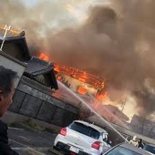 愛知県稲沢市祖父江町祖父江で火事