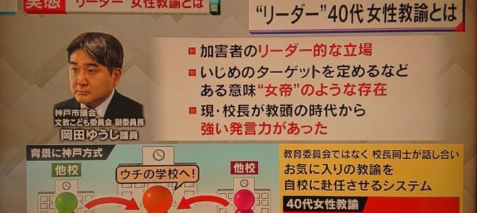 東須磨小学校の前校長の名前は芝本力と特定！教師いじめ事件に前校長が関わっていた？