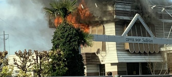 福島県福島市渡利丸滝のサリバンで火事