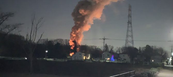 埼玉県所沢市岩岡町で火事