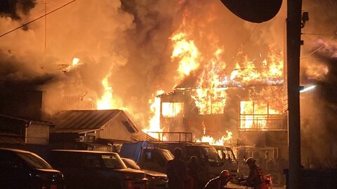 埼玉県幸手市で火災