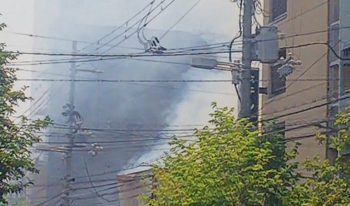 大阪府大阪市で火災発生