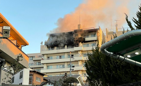 東京都西東京市でマンション火災