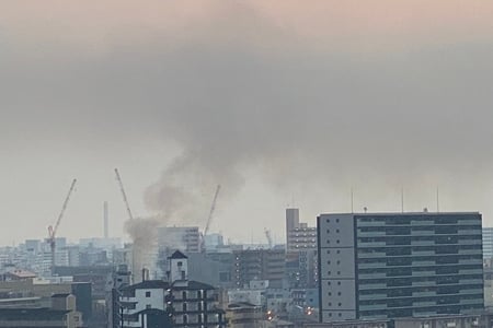 大阪府大阪市で火災発生