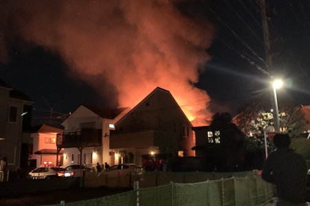 東京都杉並区で火災