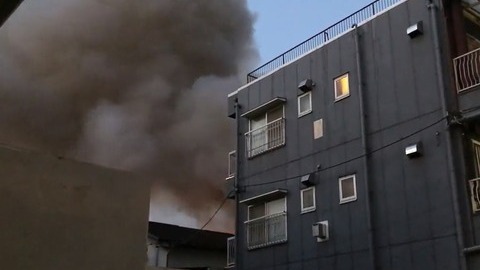 神奈川県川崎市で火災発生