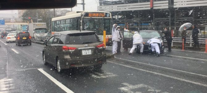 国道6号線　千葉県柏で事故