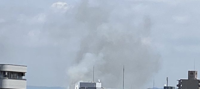 大阪市都島区内代町付近で火事 大阪市都島区内代町付近で火事