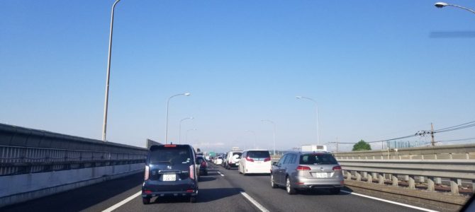 中央道　勝野PA付近で46キロの渋滞