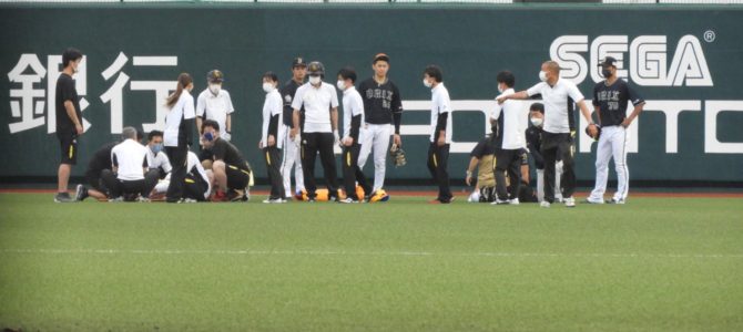 オリックス来田涼斗、ファームの試合で元謙太と激突