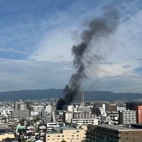 兵庫県　ＪＲ尼崎駅近くで火事