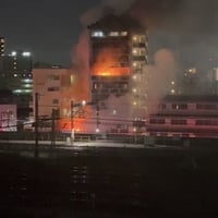 名鉄名古屋本線 栄生駅付近で火事