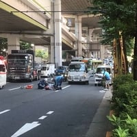 国道17号 中山道 東京都板橋区仲宿 氷川神社付近で事故 国道17号 中山道 東京都板橋区仲宿 氷川神社付近で事故