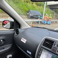 中央道 下り 石川PA付近で事故