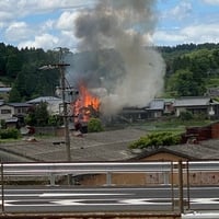 三重県伊賀市柘植町付近で火事