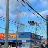 浜松市西区入野町付近で火事