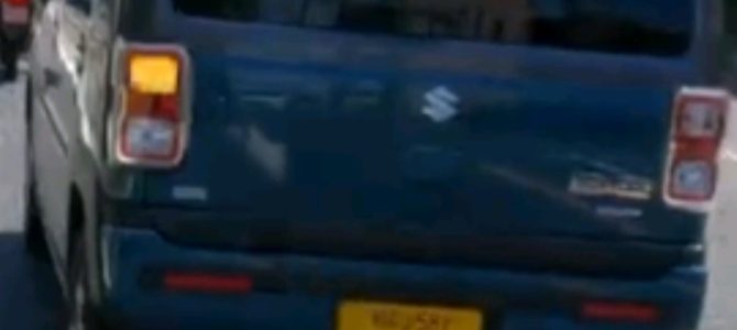 【危険運転】ハスラーさん、原付バイクにあおり運転