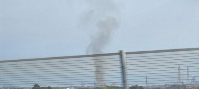 大分県大分市羽田付近で火事