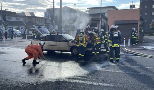 神奈川県相模原市　小田急小田原線 相模大野駅付近で火事！