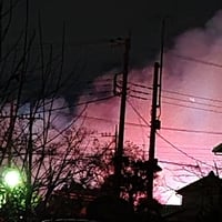 埼玉県鴻巣市下忍付近で火事！「鴻巣吹上、100m程先で火災」
